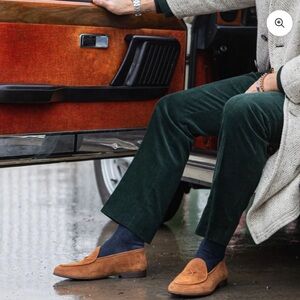 Del Toro Milano Tan Suede Loafers